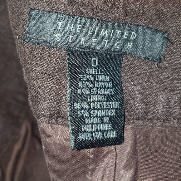 The Limited Stretch Linen Brown Pants 0 - Picture 6 of 6